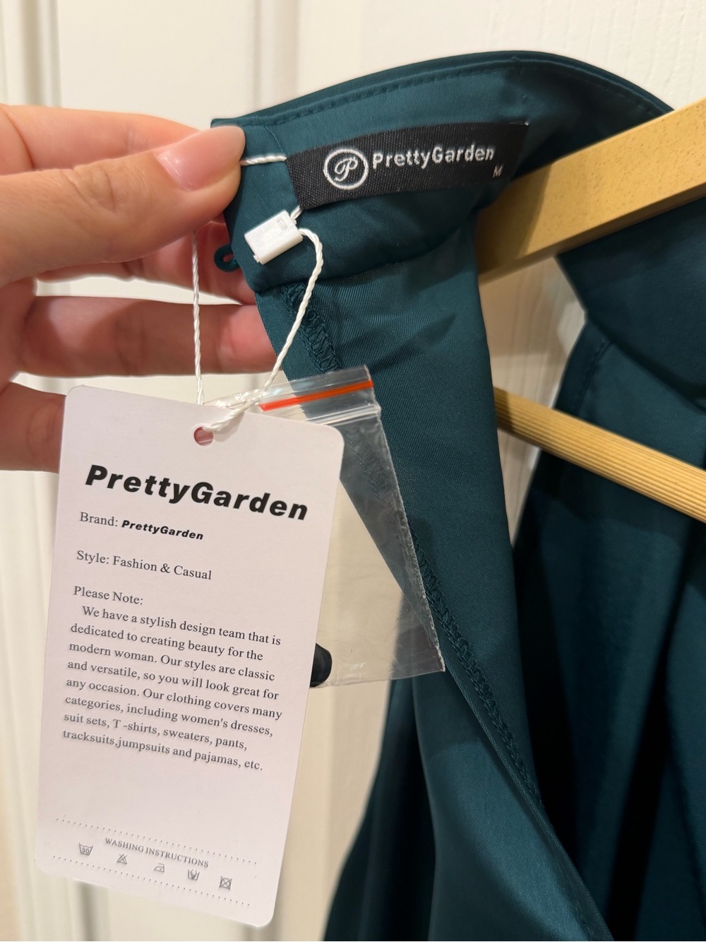 NWT PrettyGarden Teal Sleeveless High-Neck Dress - Picture 5 of 7